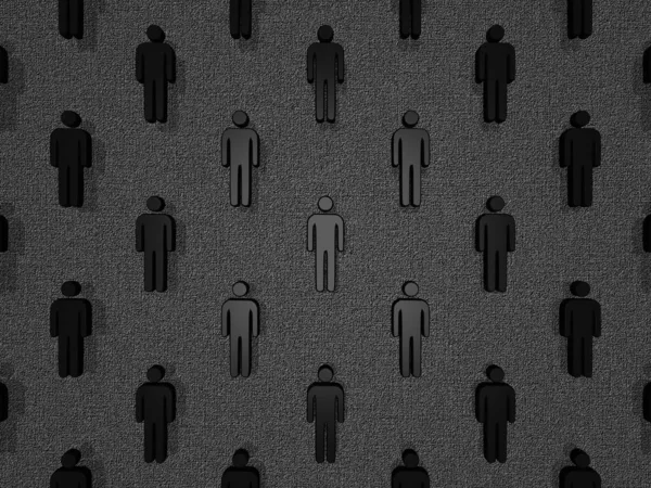 Серый Фон Черными Иконами Мужчин Текстурированный Абстрактный Дизайн — стоковое фото
