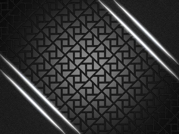 Hintergrund Mit Figuren Mustern Geometrischen Formen Leuchtenden Linien Strukturierten Ecken — Stockfoto