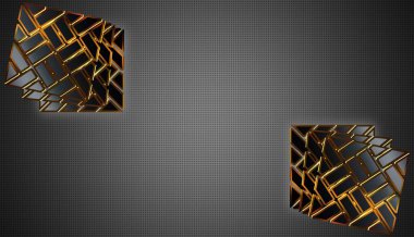 Her iki tarafında şekilleri olan hafif arkaplan, Desen, Arkaplan, Altın Çerçeve, Geometrik Şekiller