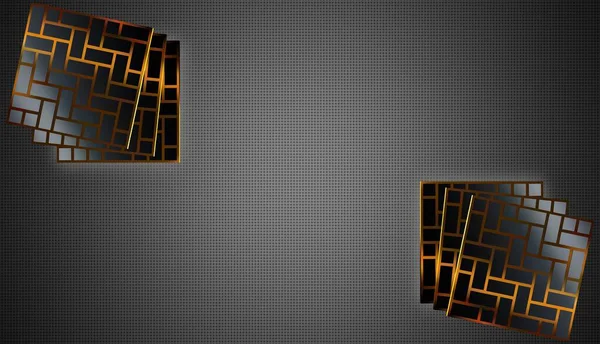 両側の数字と光の背景 ゴールデンフレーム パターン バックライト 幾何学的形状 — ストック写真