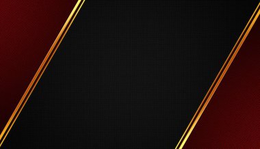 Soyut siyah ve kırmızı arkaplan, Altın Çizgiler, Dokulu Katmanlar, Lüks Tasarım