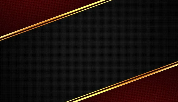 Luxury Black Red Background Golden Lines Textured Layers Abstract Design — Stock Photo, Image