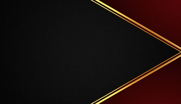 Luxury Black Red Background Textured Layers Abstract Design Golden Lines — Stock Photo, Image