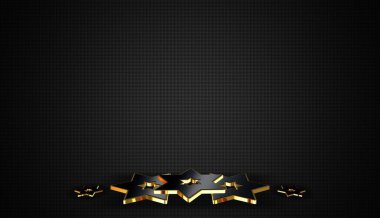 Şekiller, Geometrik Figürler, Gölgeler, Desenler, Altın Çerçeve