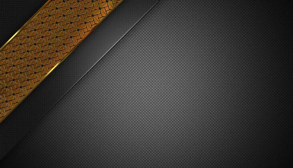 Background Black Gold Shapes Pattern Geometric Figures Textured Layer Abstract — Stock Photo, Image