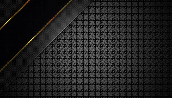 Background Black Gold Shapes Abstract Design Pattern Textured Layer Geometric — Stock Photo, Image