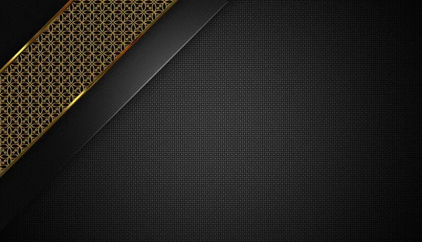 Φόντο Μαύρο Και Χρυσό Σχήματα Αφηρημένη Σχεδίαση Υφή Στρώματος Γεωμετρικά — Φωτογραφία Αρχείου