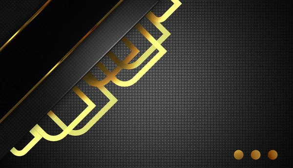 Háttér Fekete Arany Ábrák Minta Elvont Design Geometriai Formák Texturált — Stock Fotó