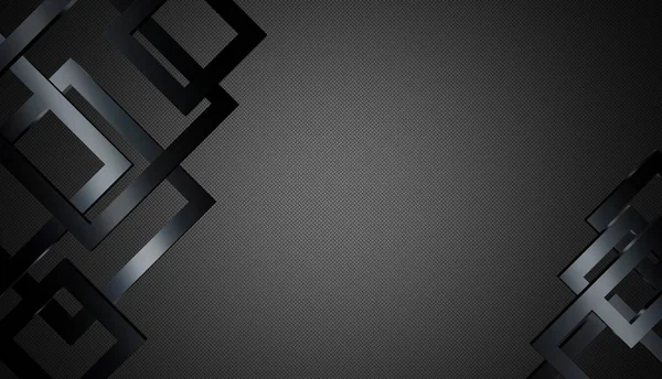 Siyah Kareler Desen Dökümlü Katman Soyut Tasarım Geometrik Şekiller — Stok fotoğraf