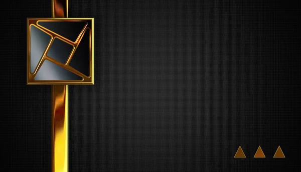 Фон Черными Золотыми Фигурами Абстрактный Дизайн Обои Шаблон Геометрические Фигуры — стоковое фото