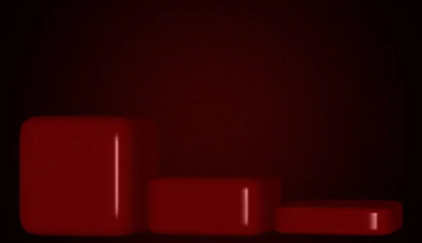 Красный Фон Фигурами Обоями Геометрическими Фигурами Абстрактным Дизайном Узором — стоковое фото