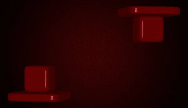 Fond Rouge Avec Figures Formes Géométriques Conception Abstraite Fond Écran — Photo