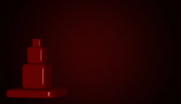 Красный Фон Фигурами Геометрические Фигуры Шаблон Абстрактный Дизайн Обои — стоковое фото