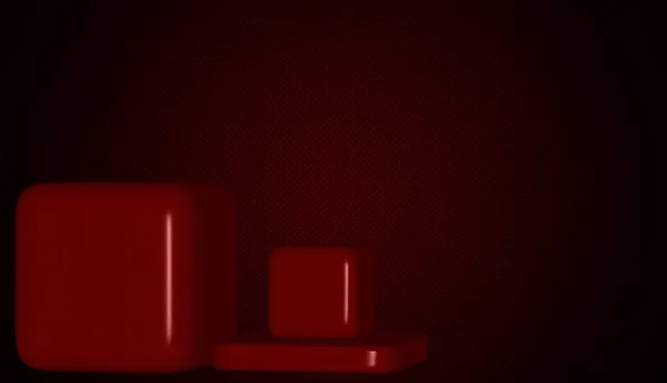 Красный Фон Фигурами Геометрические Фигуры Обои Абстрактный Дизайн Узор — стоковое фото