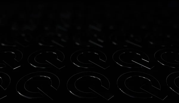 Schwarzer Hintergrund Mit Unschärfeeffekt Und Einzigartigen Mustern Figuren Abstraktes Design — Stockfoto