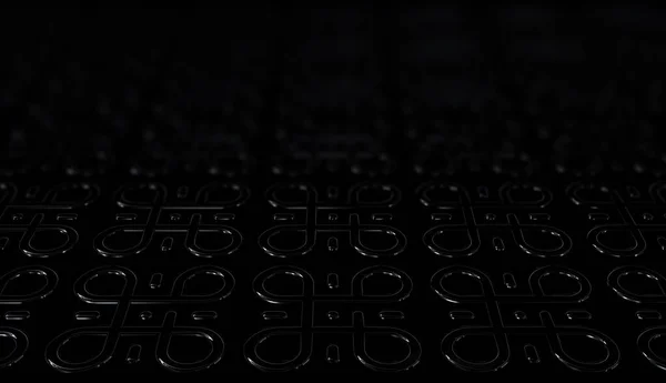 Black Background Blur Effect Unique Pattern Figures Luxury Abstract Design — 스톡 사진