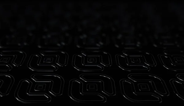 Schwarzer Hintergrund Mit Unschärfeeffekt Und Einzigartigen Mustern Figuren Luxus Tapeten — Stockfoto