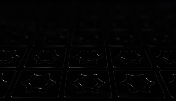 Zwarte Achtergrond Met Wazig Effect Uniek Patroon Figuren Behang Luxe — Stockfoto