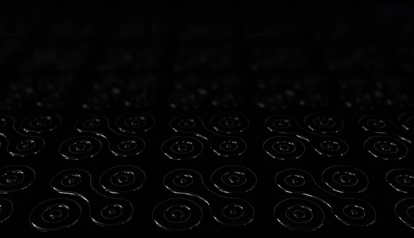 Черный Фон Эффектом Размытия Уникальными Паттернами Абстрактный Дизайн Роскошь Фигуры — стоковое фото