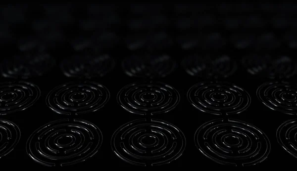 Black Background Blur Effect Unique Pattern Luxury Figures Abstract Design — 스톡 사진