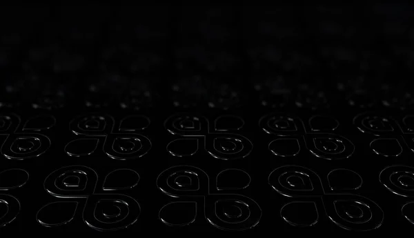 Черный Фон Эффектом Размытия Уникальными Паттернами Роскошь Фигуры Обои Абстрактный — стоковое фото