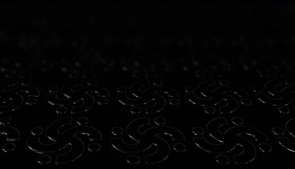 Schwarzer Hintergrund Mit Unschärfeeffekt Und Einzigartigen Mustern Tapeten Luxus Figuren — Stockfoto