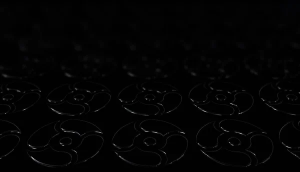 Черный Фон Эффектом Размытия Уникальными Паттернами Обои Абстрактный Дизайн Роскошь — стоковое фото