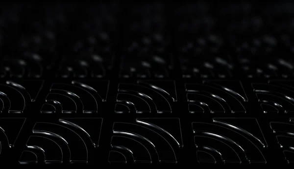 Черный Фон Эффектом Размытия Уникальными Паттернами Обои Абстрактный Дизайн Фигуры — стоковое фото