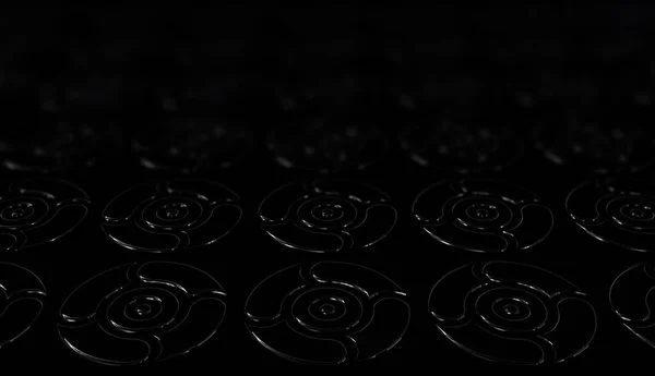 Черный Фон Эффектом Размытия Уникальными Паттернами Обои Роскошь Абстрактный Дизайн — стоковое фото