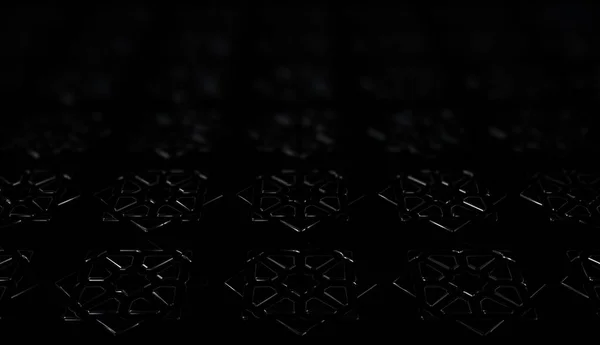 Черный Фон Эффектом Размытия Уникальными Паттернами Обои Абстрактный Дизайн Шапки — стоковое фото