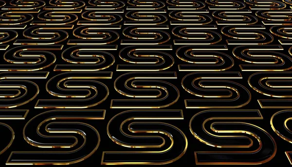 Темный Фон Уникальными Паттернами Абстрактным Дизайном Роскошью Обоями Черными Золотыми — стоковое фото