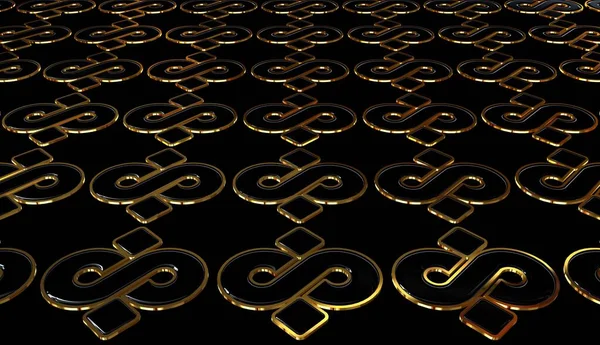 Dunkler Hintergrund Mit Einzigartigen Mustern Tapeten Luxus Schwarz Gold Figuren — Stockfoto
