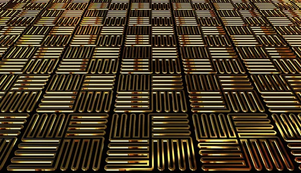 Темный Фон Абстрактными Повязками Черными Золотыми Вставками Уникальным Дизайном Роскошью — стоковое фото