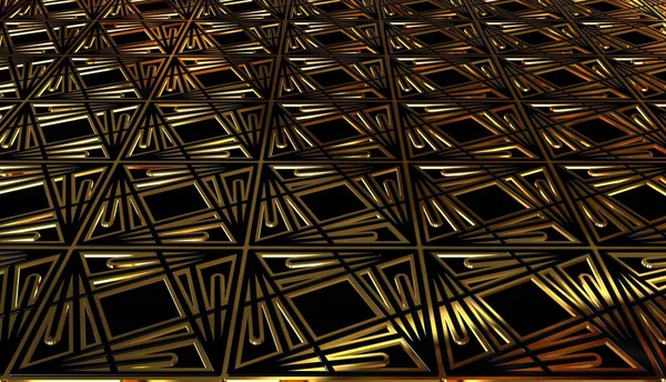 Темный Фон Абстрактной Повязкой Обоями Уникальным Дизайном Роскошью Черными Золотыми — стоковое фото