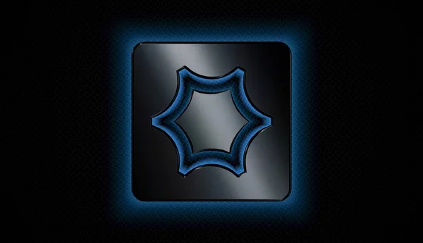 Background Figure Model N11 Blue Neon Light — Stock Photo, Image