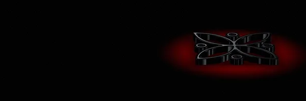 Черный Фон Тенями Текстурированным Геометрическим Рисунком Тенями Абстрактным Дизайном — стоковое фото