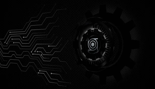 Черный Технологический Фон Фигура Абстрактный Дизайн Геометрическая Тень Тени Обои — стоковое фото