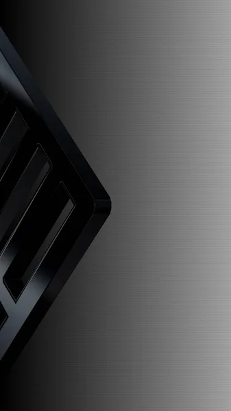 Luxe Zwart Wit Achtergrond Horizontaal Verloop Figuur Patroon Uniek Ontwerp — Stockfoto