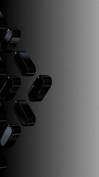 Luxusní Černé Bílé Pozadí Vodorovný Přechod Figurka Jedinečný Design Vzor — Stock fotografie