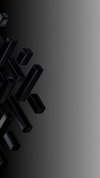 Luxusní Černé Bílé Pozadí Vodorovný Přechod Postava Vzor Tapeta Unikátní — Stock fotografie