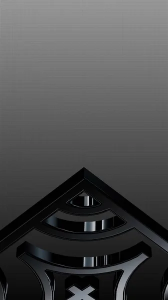 Luxus Schwarz Weiß Hintergrund Vertikaler Verlauf Tapete Einzigartiges Design Muster — Stockfoto