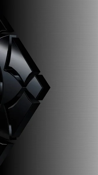 Luxusní Černé Bílé Pozadí Vodorovný Přechod Tapeta Postava Unikátní Design — Stock fotografie