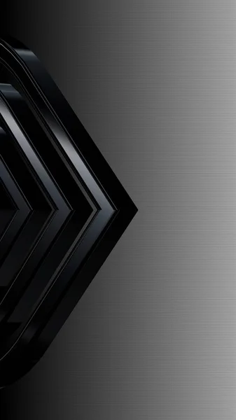 Luxus Schwarzweiß Hintergrund Horizontaler Verlauf Einzigartiges Design Form Tapete Figur — Stockfoto