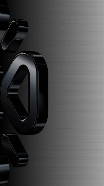 Luxus Fekete Fehér Háttér Horizontális Gradiens Egyedi Design Ábra Tapéta — Stock Fotó