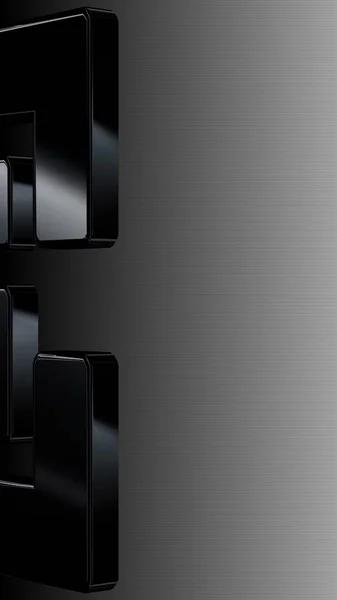 Luxus Schwarzweiß Hintergrund Horizontalverlauf Tapete Form Einzigartiges Design Figur — Stockfoto