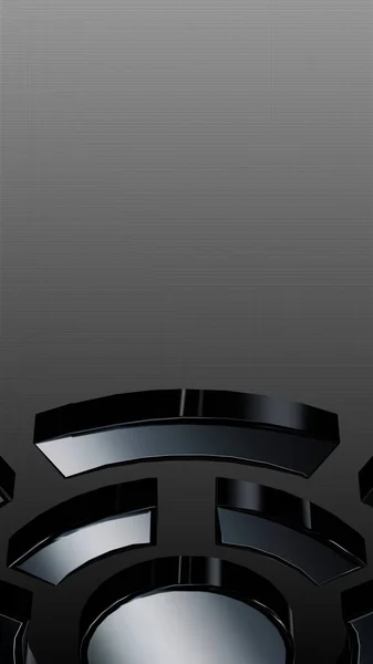Luxus Fekete Fehér Háttér Függőleges Gradiens Tapéta Egyedi Design Ábra — Stock Fotó