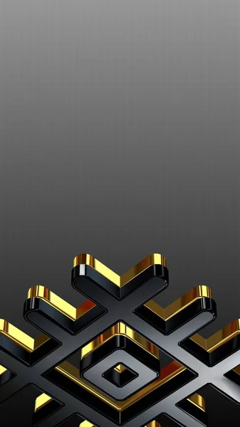 Lusso Sfondo Nero Oro Gradiente Verticale Modello Design Unico Texture — Foto Stock