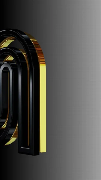 Luxusní Černé Zlaté Pozadí Vodorovný Přechod Vzor Textura Tapeta Unikátní — Stock fotografie