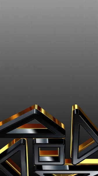 Luxus Fekete Arany Háttér Függőleges Gradiens Egyedi Design Tapéta Textúra — Stock Fotó