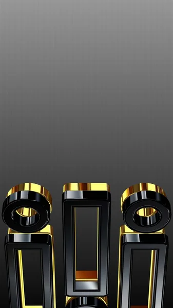 Fundo Luxo Preto Ouro Gradiente Vertical Textura Design Exclusivo Papel — Fotografia de Stock